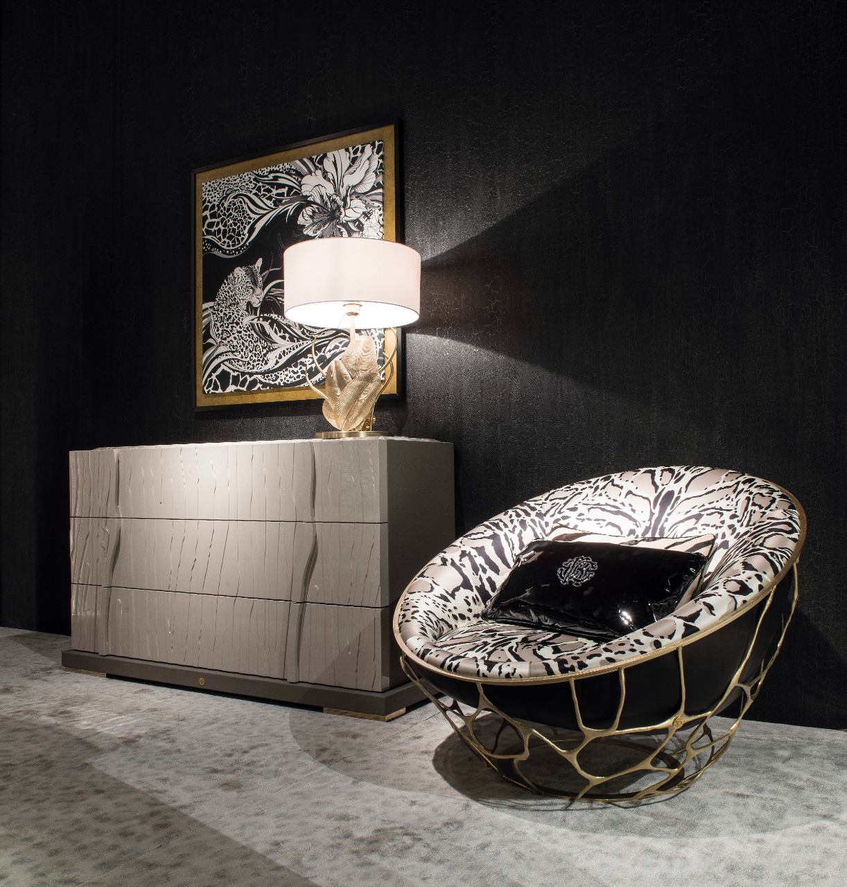 Roberto Cavalli Home Interiors Launches Signature Armchairs