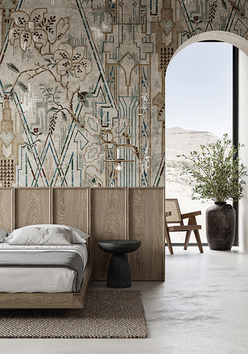 Egypt-inspired collection of urban colorful wallpapers perfect for the holiday season